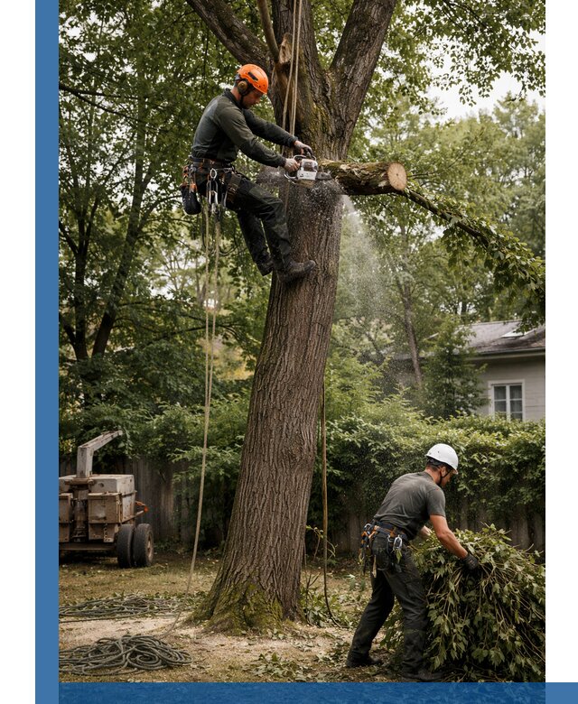 Кронирование деревьев в Обнинске, безопасная высотная обрезка