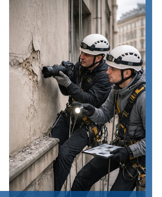 Фотофиксация дефектов фасада в Обнинске от 4568 р. | ВЫСОТНИК-Бнн